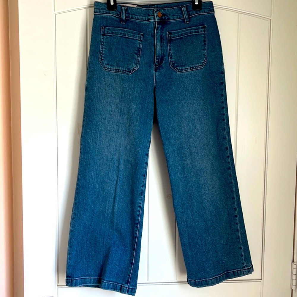 Marine Layer Wide Leg Crop Jeans